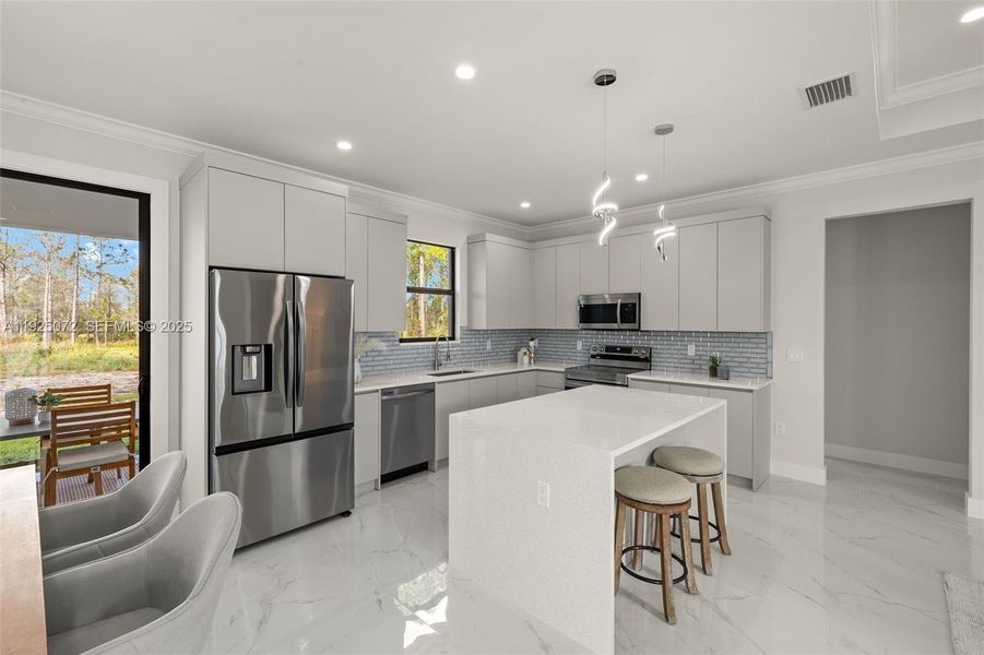 Furnished interior view inside a new home in , Naples (Image 14).