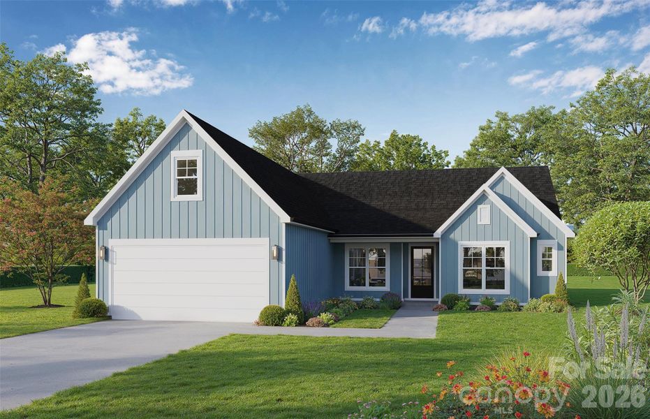 Front exterior of a new home in , Monroe, NC, highlighting curb appeal (Image 5).