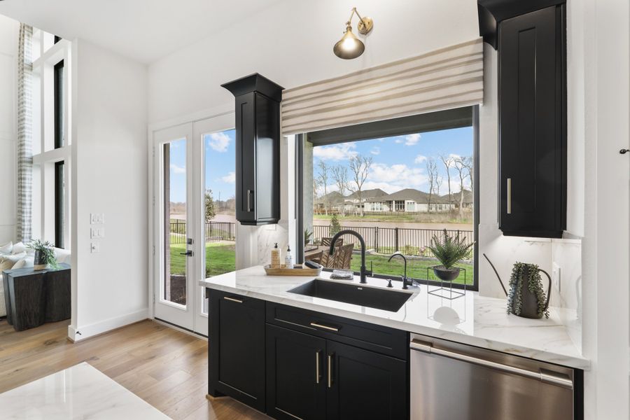 Furnished interior view inside a new home in Fulbrook on Fulshear Creek 60', Fulshear (Image 36).