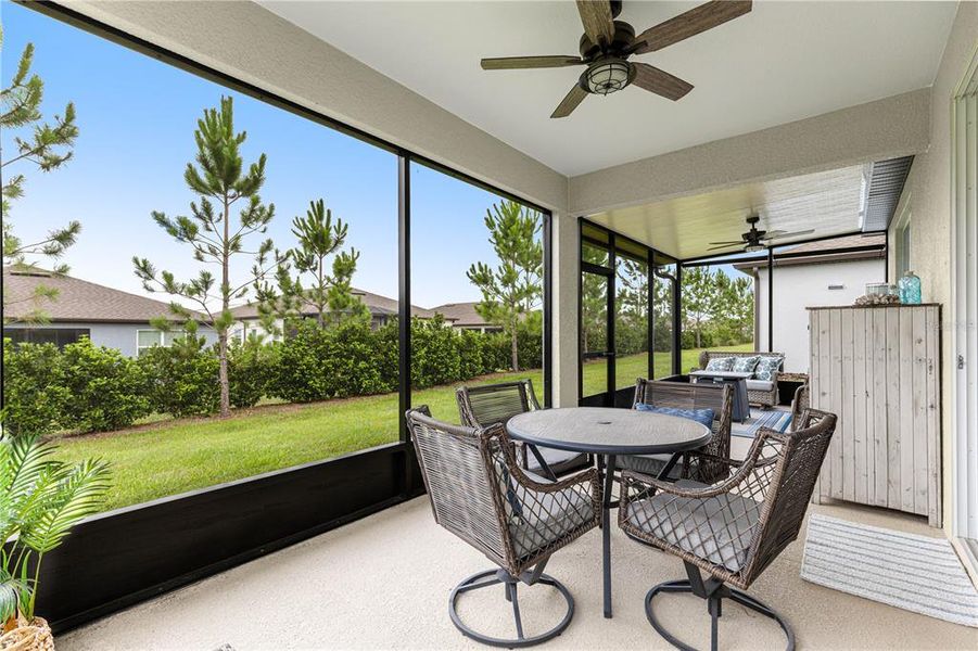 Exterior details and patio area of a home in Del Webb Stone Creek, Ocala (Image 25).