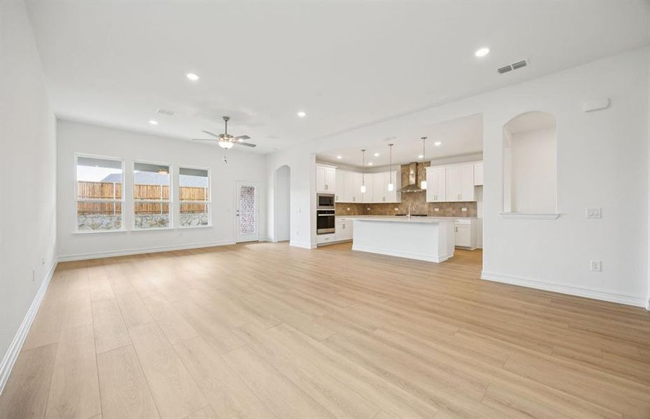 Bright and inviting gathering room perfect for entertaining *Real home pictured Bright and inviting gathering room perfect for entertaining *Real home pictured