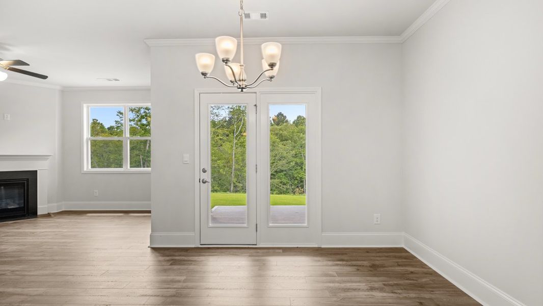 Representative unfurnished interior of a home built from the Caliborne by D.R. Horton in Hamptons at Riverwood North, Dallas (Image 14).