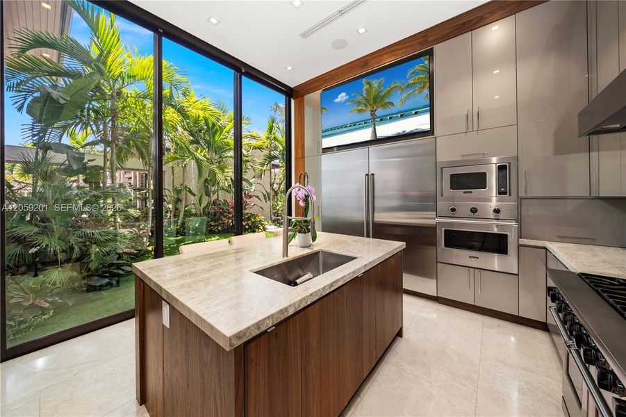 Furnished interior view inside a new home in , Coral Gables (Image 5).