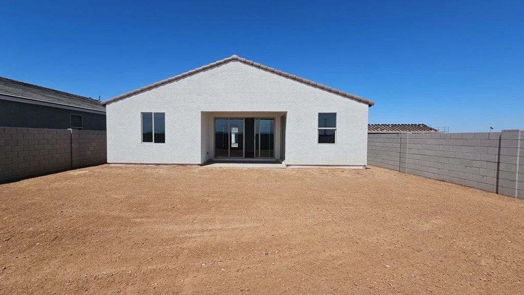 Back exterior elevation