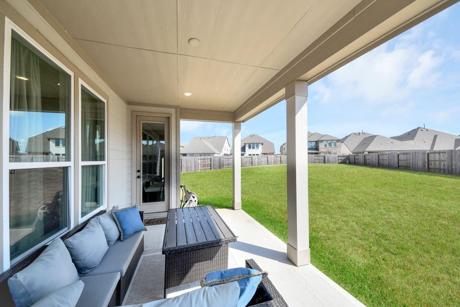 Exterior details and patio area of a home in , Cypress (Image 3).