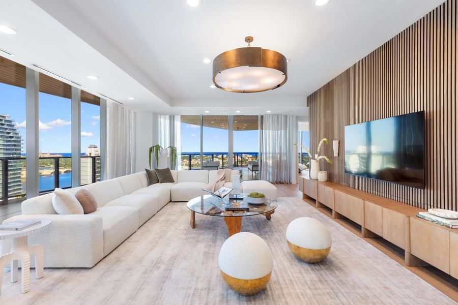 Furnished interior view inside a new home in , West Palm Beach (Image 3).