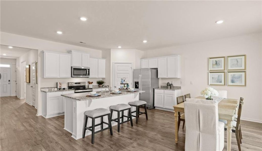 Furnished interior view inside a new home in Twin Lakes, Hoschton (Image 3).