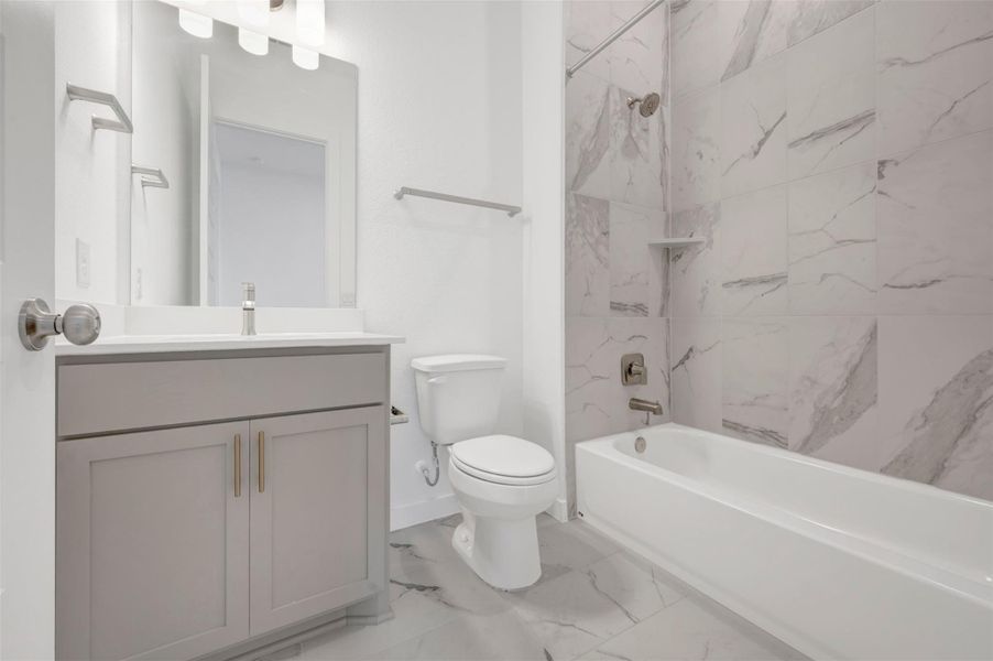 Furnished interior view inside a new home in Cedar Brook, Leander (Image 7).