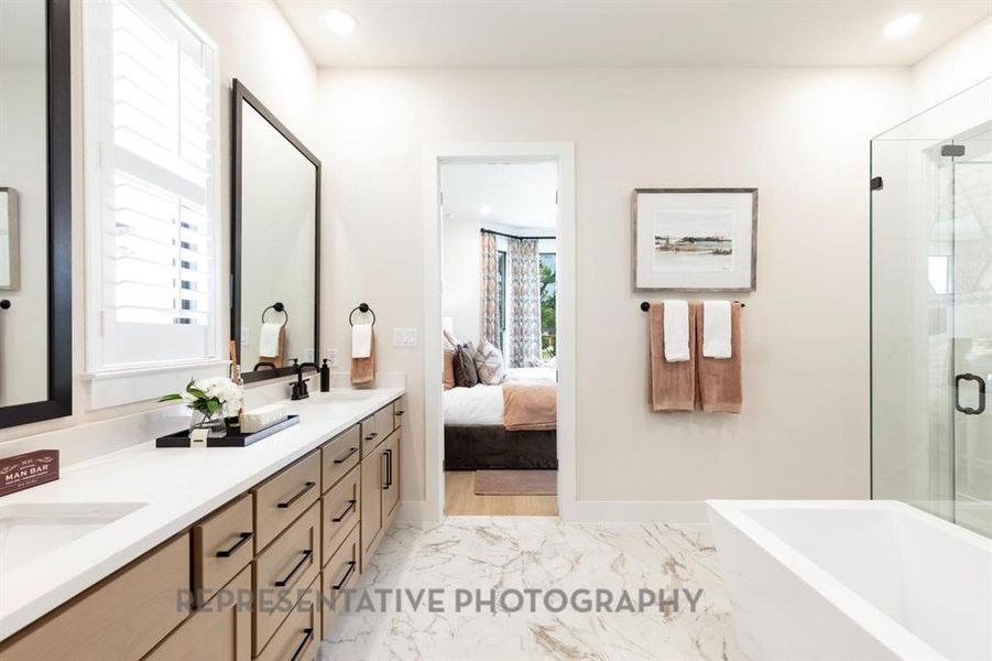 Furnished interior view inside a new home in Meraki, Forney (Image 22).