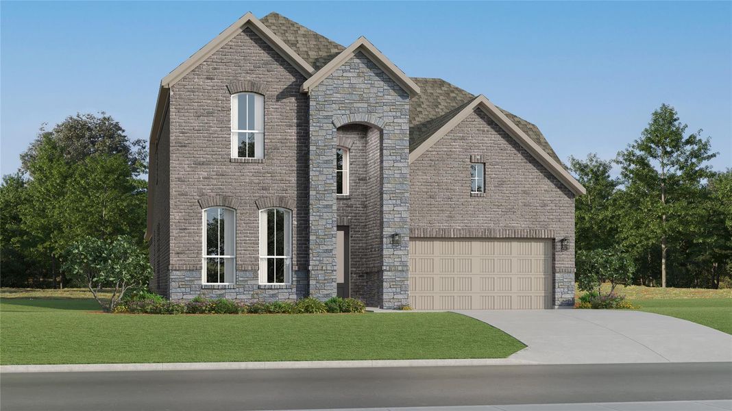 Front exterior of a new home in , Salado, TX, highlighting curb appeal (Image 21).