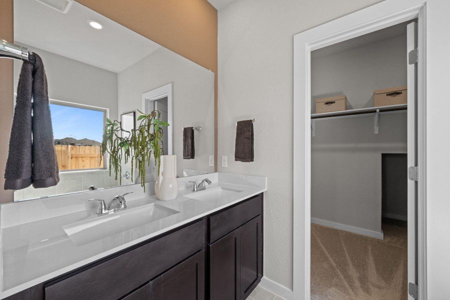 Primary Bath retreat with dual vanities - Representative Photo