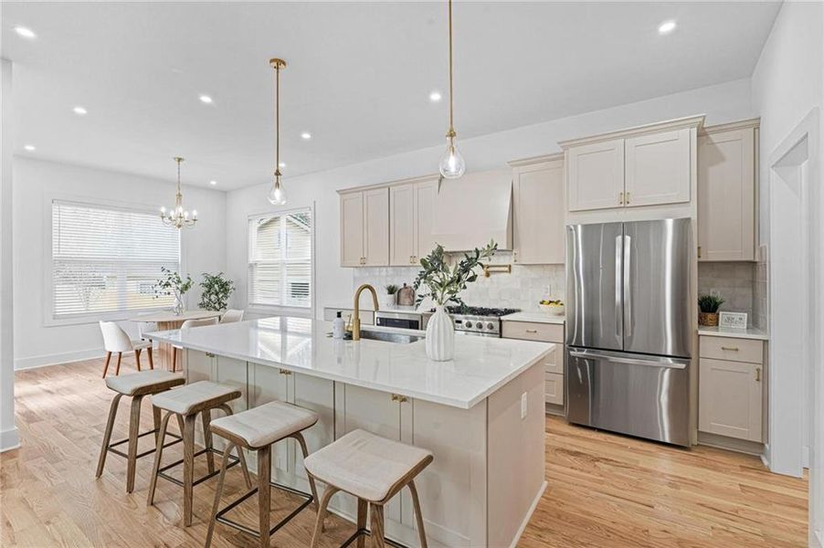 Furnished interior view inside a new home in , Atlanta (Image 12).