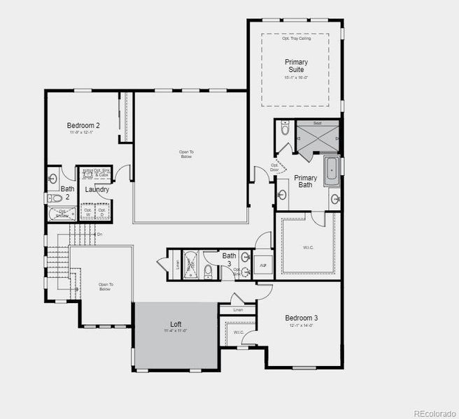 Structural options include: Modern 42", owner's bath configuration 5, loft in place of bed 4, shower in place of tub at bath 2, covered outdoor living 2, full unfinished basement, 8 x 12 sliding glass door, and study 2 with glass walls.