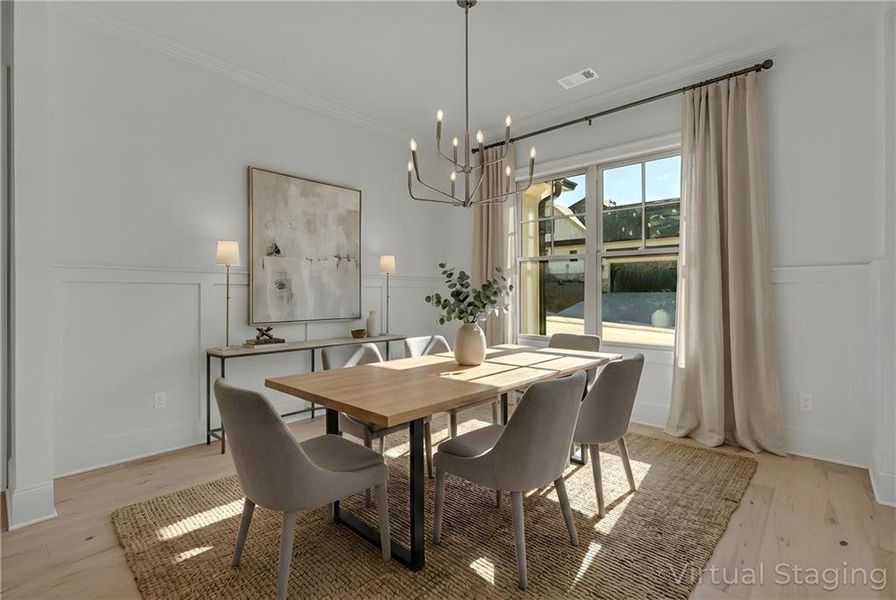 Furnished interior view inside a new home in , Gainesville (Image 8).