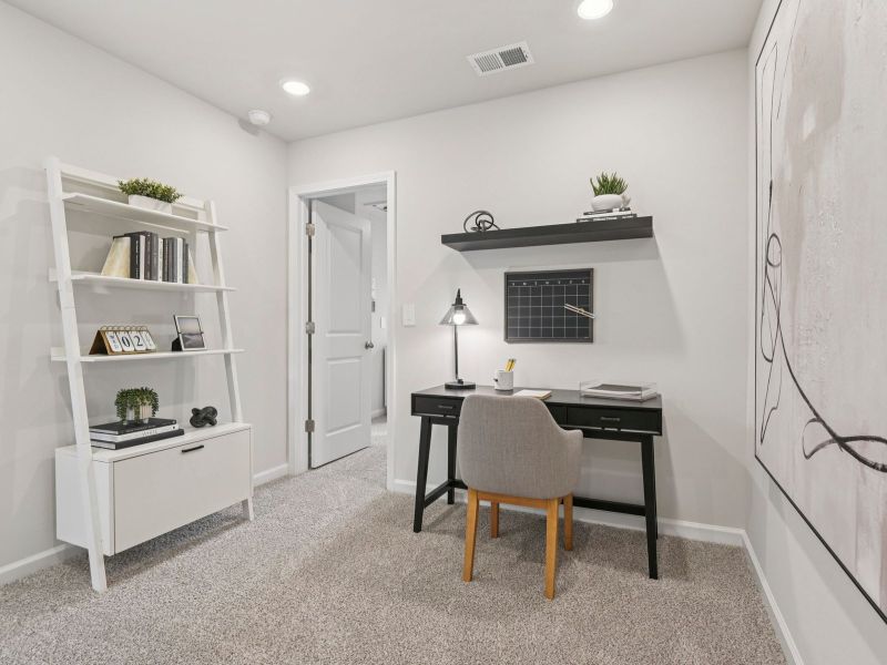 The Oakland floorplan with the Fresh Grey interior package modeled at Artisan Walk.