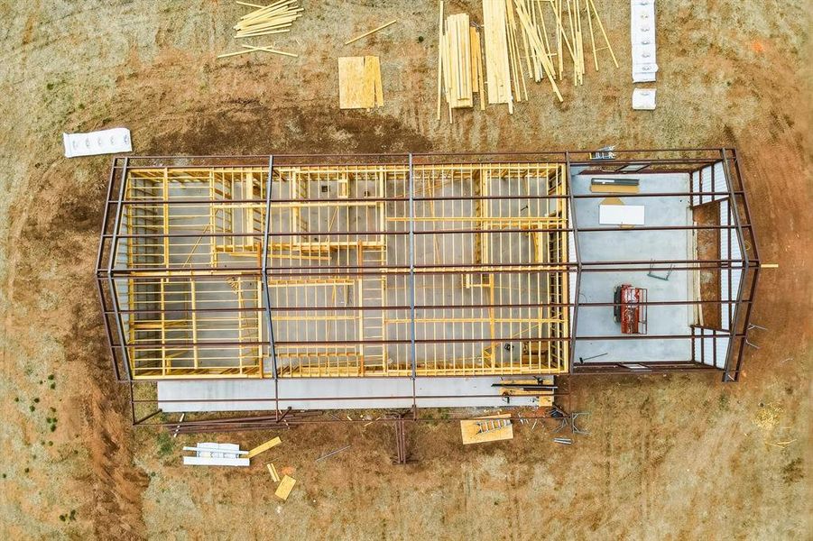 In-progress construction of a new home in , Hawley, TX (Image 3).