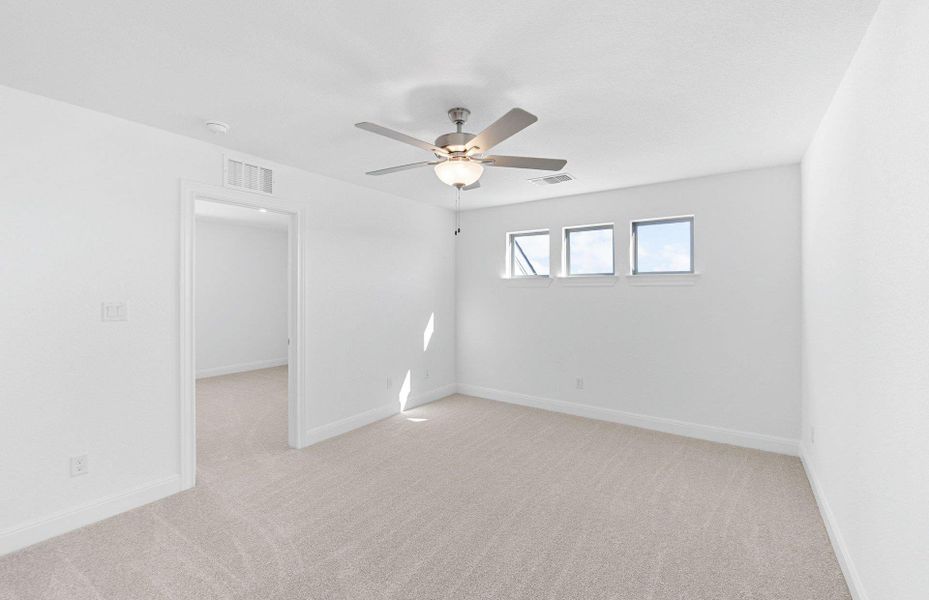 Spacious, unfurnished interior of a new home in Saddleback at Santa Rita Ranch, Liberty Hill (Image 14). Spacious, unfurnished interior of a new home in Saddleback at Santa Rita Ranch, Liberty Hill (Image 14).