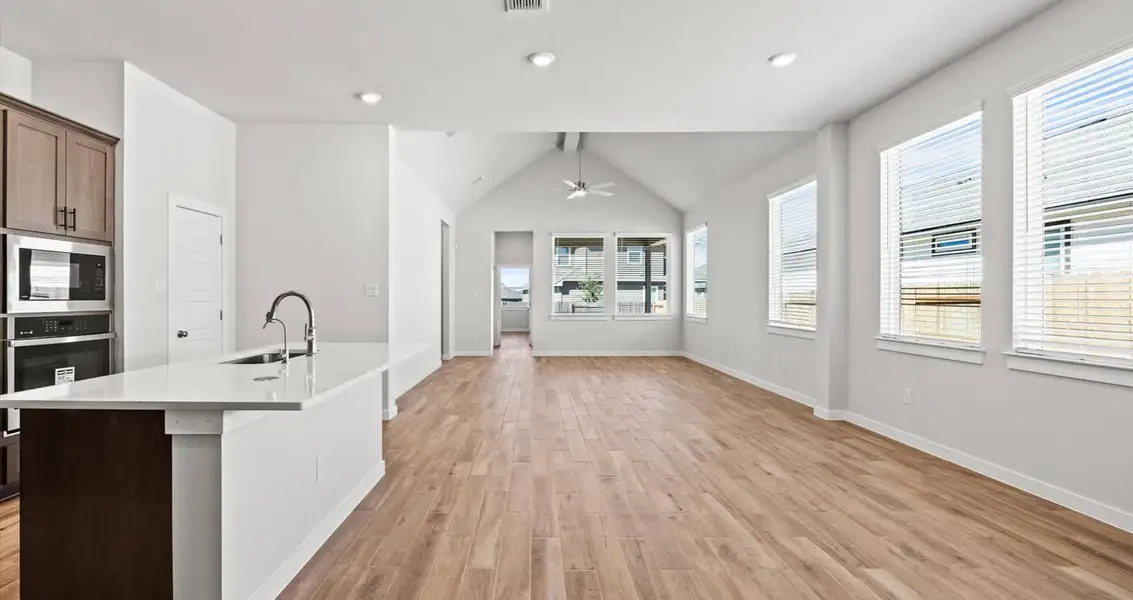Furnished interior view inside a new home in Trace, San Marcos (Image 5).