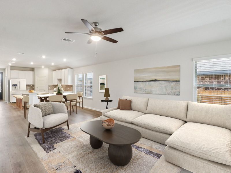 Furnished interior view inside a new home in Kallison Ranch, San Antonio (Image 6).