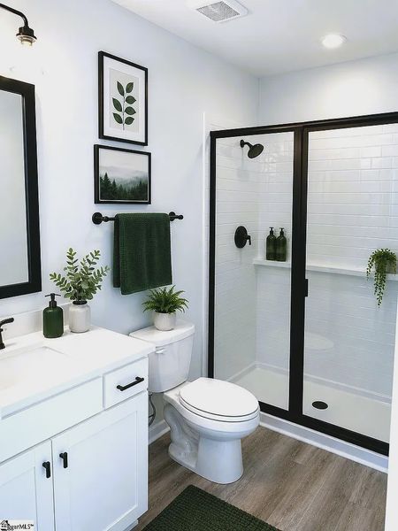 Furnished interior view inside a new home in Parkstone Place Townhomes, Roebuck (Image 7).