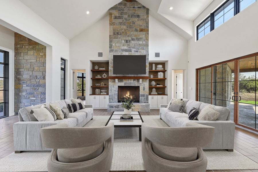 Furnished interior in a model home at Ranger Ridge in Strawn (Image 6).