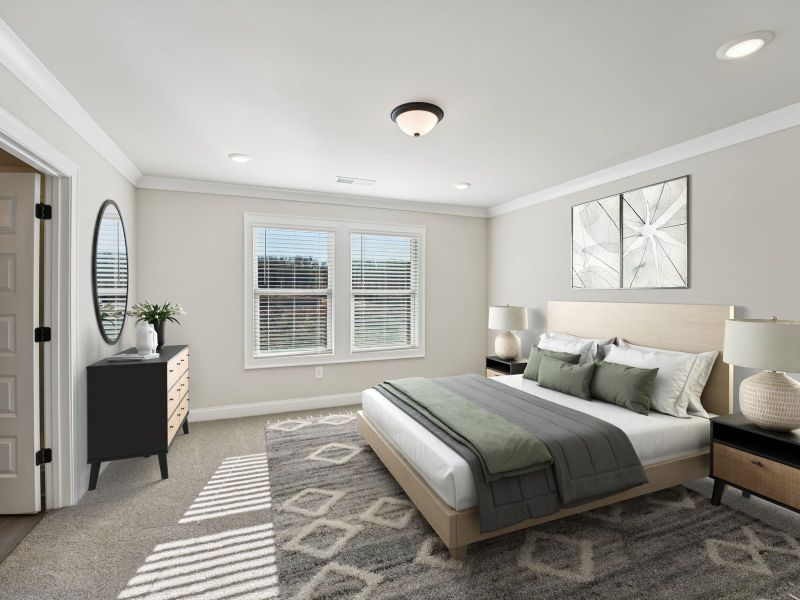 Furnished interior view inside a new home in Hemingway - Highland Series, Cumming (Image 8).