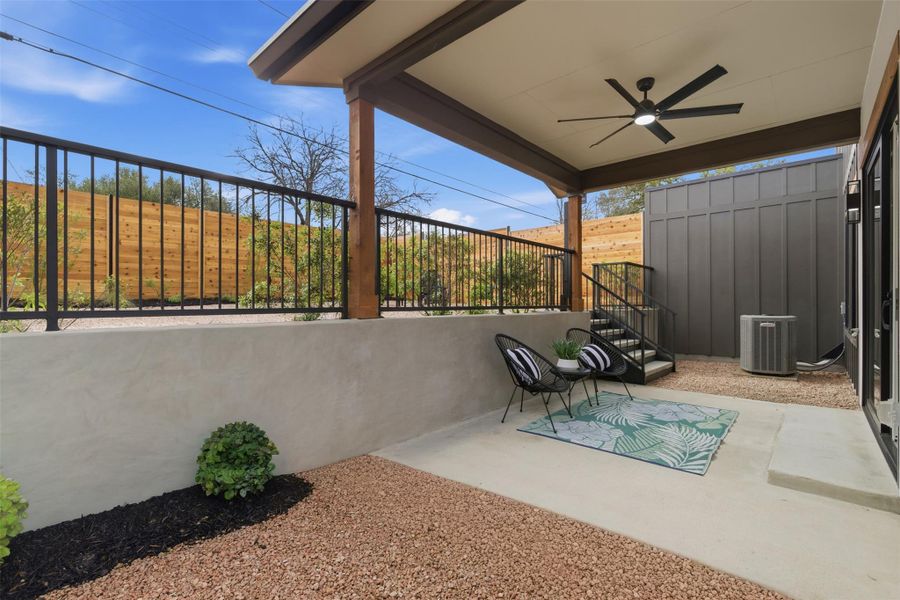 Exterior details and patio area of a home in , Austin (Image 4).