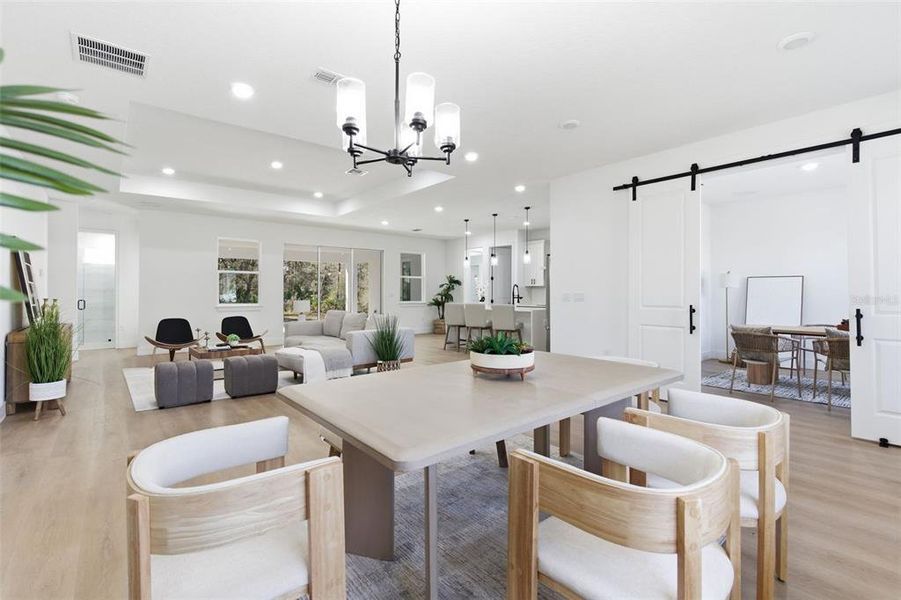 Furnished interior view inside a new home in , Orlando (Image 34).