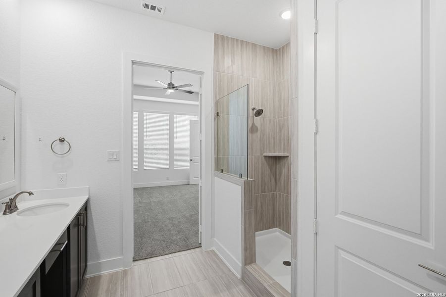 Furnished interior view inside a new home in Prominence, San Antonio (Image 12).