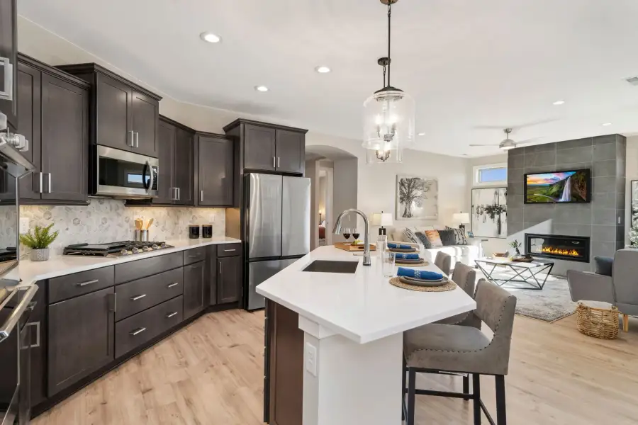 Furnished interior view inside a new home in The Courtyards at Lupton Village, Fort Lupton (Image 8).