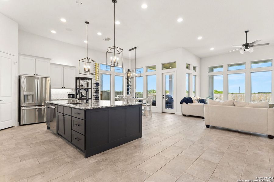 Furnished interior view inside a new home in Meadows Of Mill Creek 60', Seguin (Image 26).