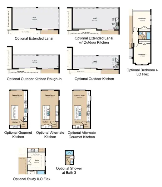 2D floor plan layout of this home in Coasterra Community Group Page, Palmetto, FL (Image 3).
