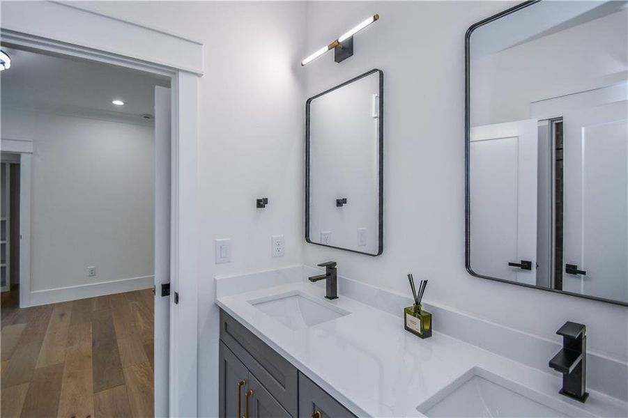 Furnished interior view inside a new home in , Hoschton (Image 36).