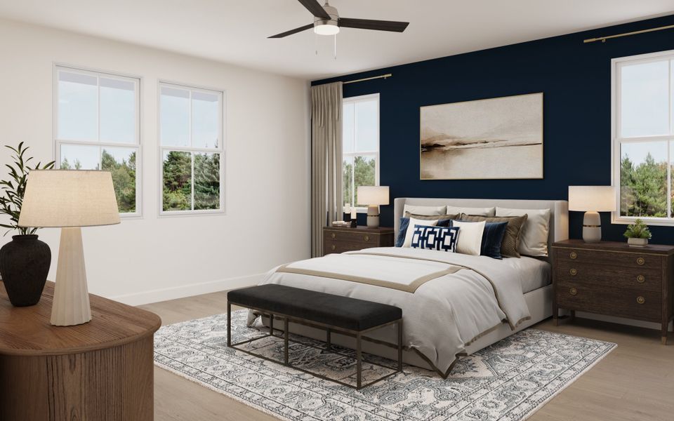 Representative furnished interior of a home built from the Satilla by Beazer Homes in Estates at Daves Creek, Cumming (Image 10).