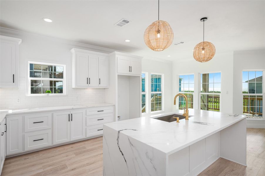 Furnished interior view inside a new home in , Bolivar Peninsula (Image 37).