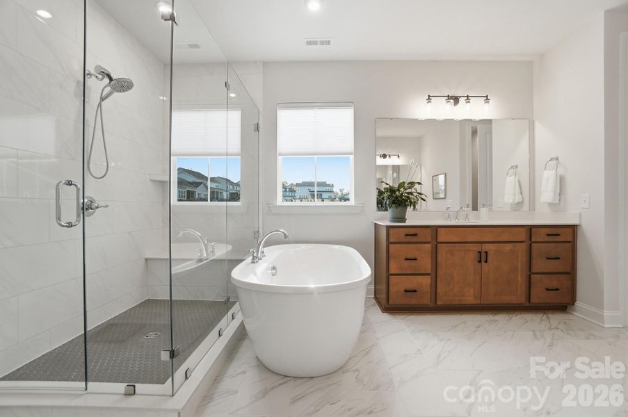 Furnished interior view inside a new home in , Belmont (Image 10).