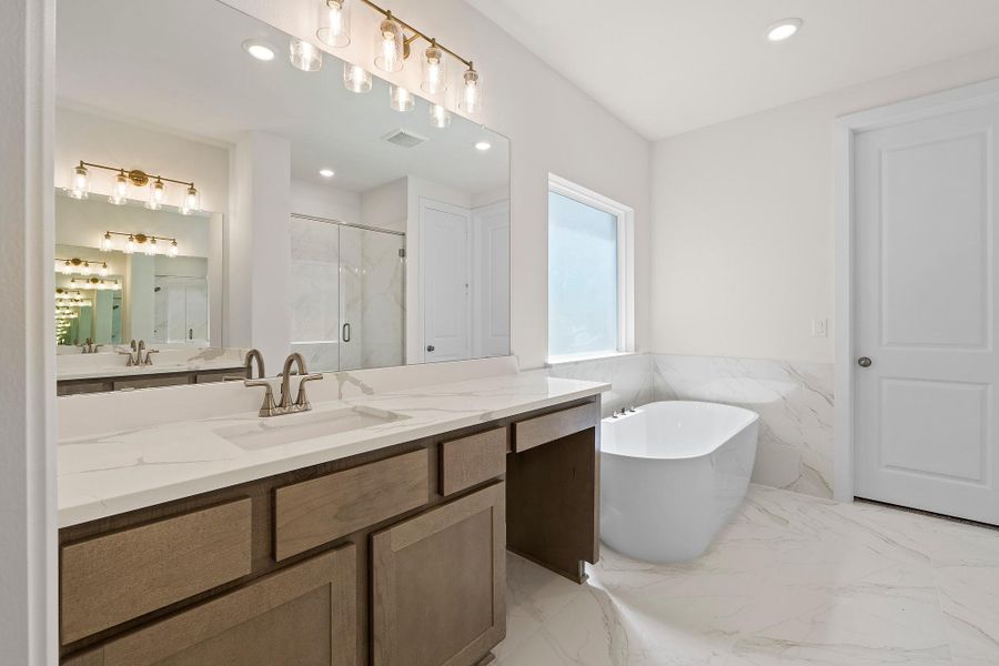 Furnished interior view inside a new home in Parmer Ranch, Georgetown (Image 12).