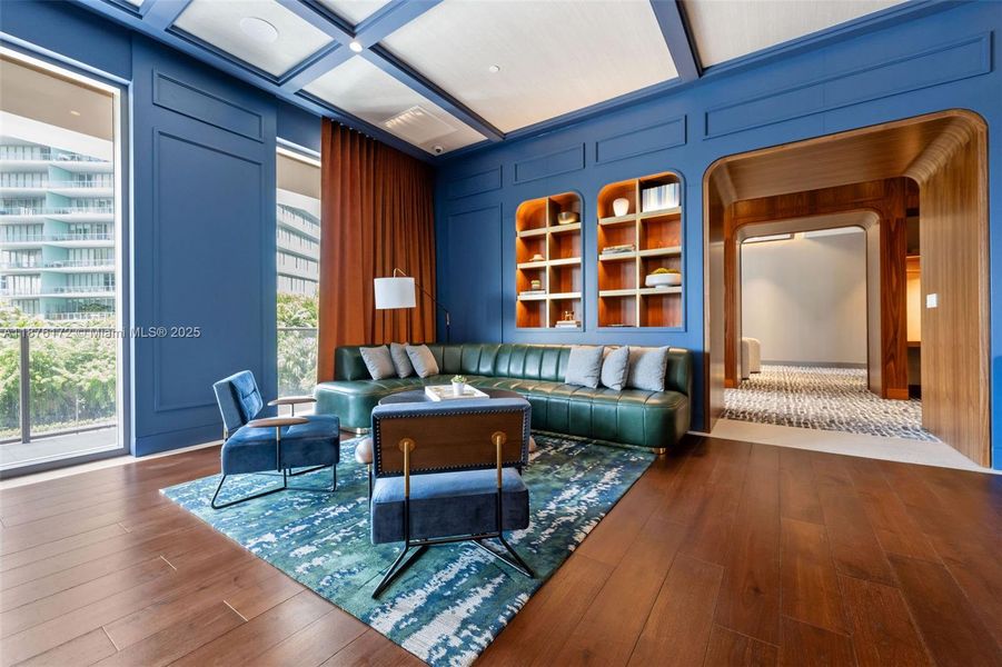 Furnished interior view inside a new home in , Miami (Image 9).