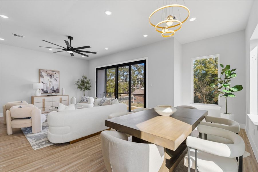 Furnished interior view inside a new home in , Houston (Image 16).