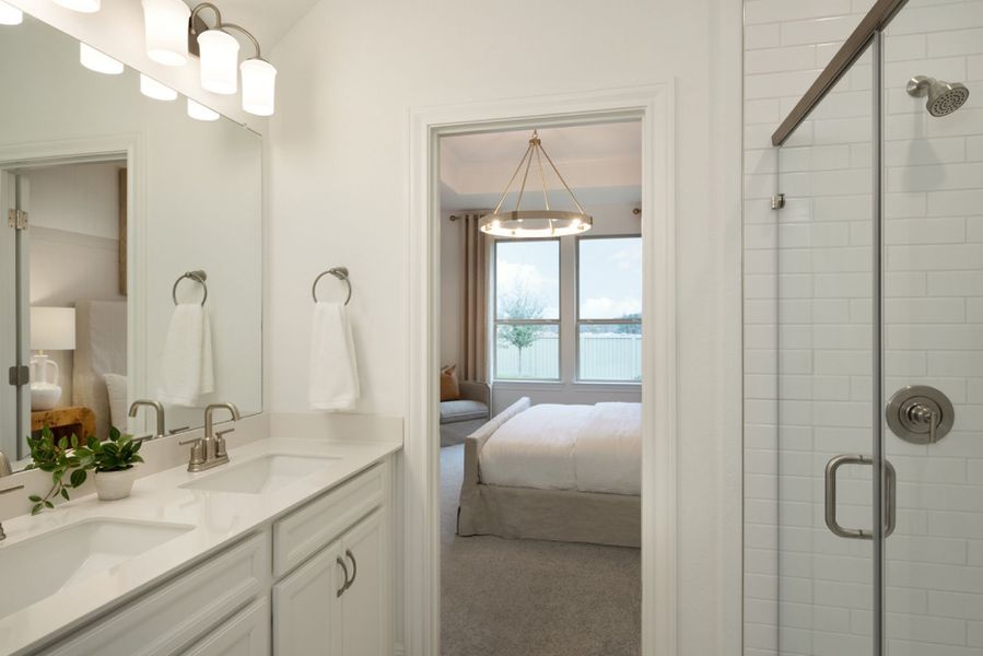 Representative furnished interior of a home built from the Sweetwater by Pulte Homes in Saddleback at Santa Rita Ranch, Liberty Hill (Image 5).