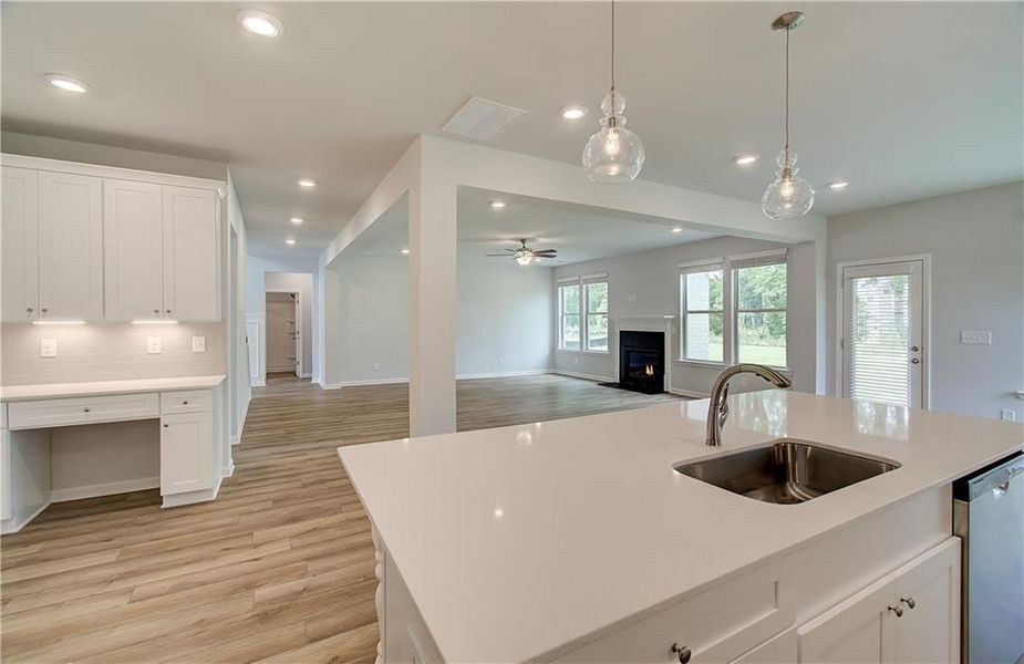 Furnished interior view inside a new home in Cambria at Traditions, Hampton (Image 5).
