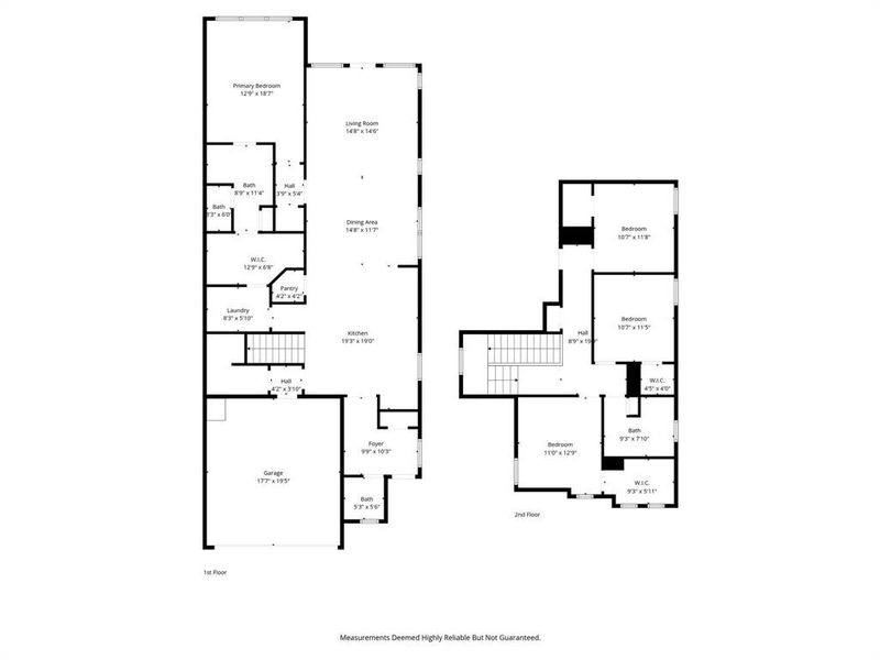 2D floor plan layout of this home in The Resort on Eagle Mt. Lake, Fort Worth, TX (Image 5).