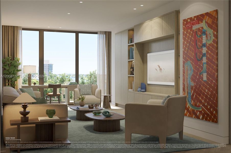 Furnished interior view inside a new home in , Hillsboro Beach (Image 7).