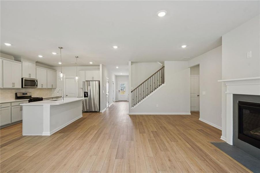 Furnished interior view inside a new home in Westmont Preserve, Powder Springs (Image 7).