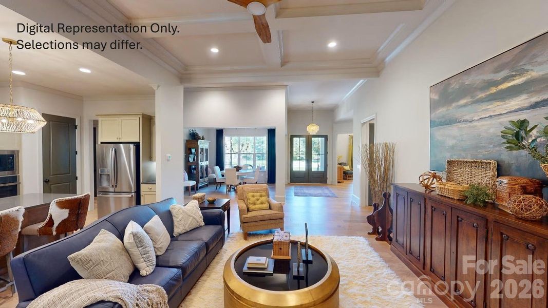 Furnished interior view inside a new home in Cordera, Concord (Image 4).