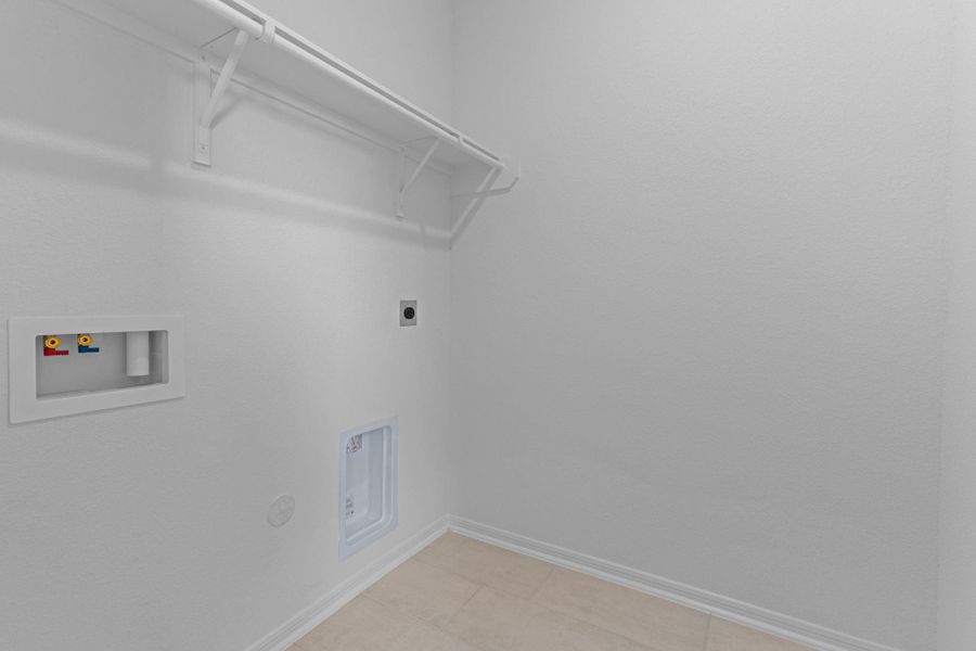 The laundry room layout is carefully planned for optimal workflow with designated areas for washing, drying, and storing. The laundry room layout is carefully planned for optimal workflow with designated areas for washing, drying, and storing.