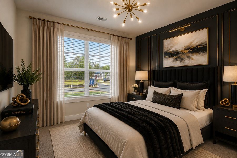 Furnished interior view inside a new home in The Fairways at Mirror Lake, Villa Rica (Image 8).