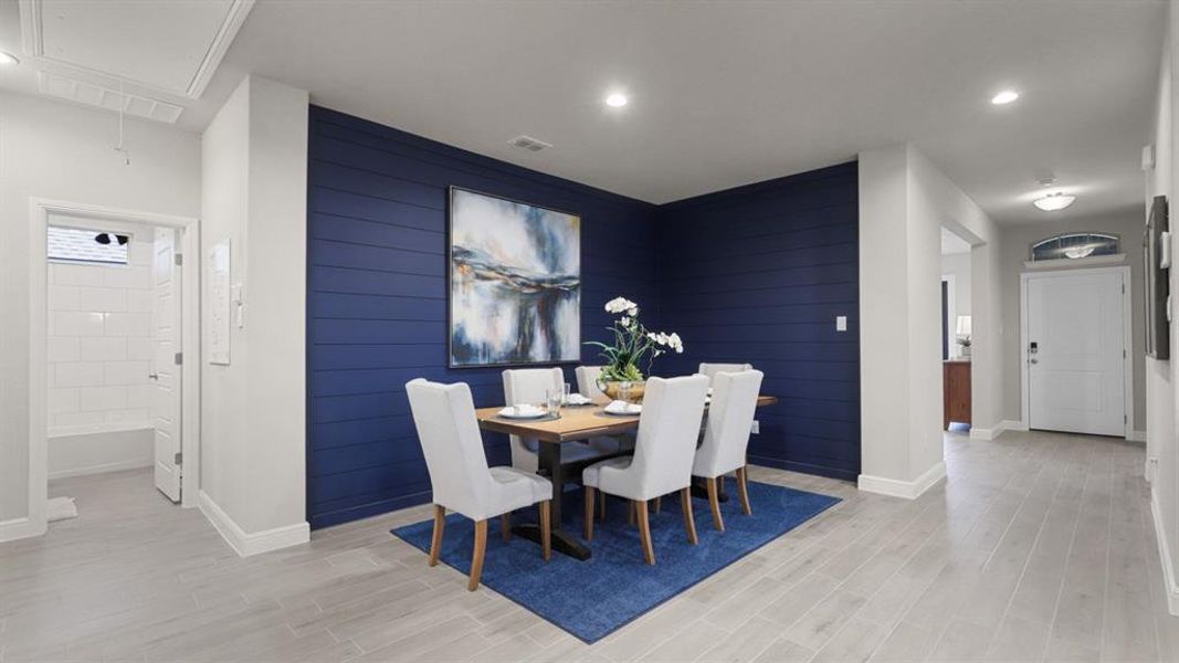 Furnished interior view inside a new home in Bluestem, Rhome (Image 17).