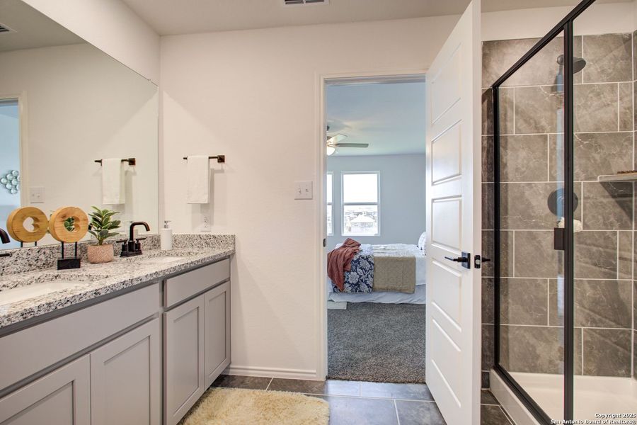 Furnished interior view inside a new home in Comanche Ridge, San Antonio (Image 64).