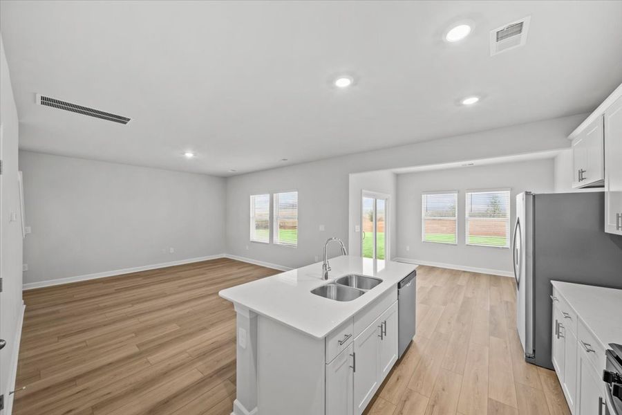 Furnished interior view inside a new home in Village at White Pine, Pendleton (Image 4).